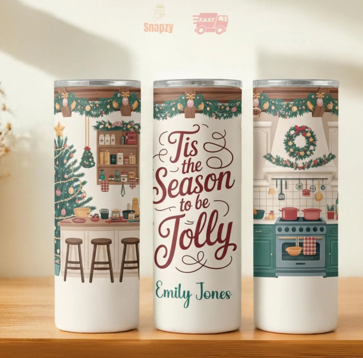 Personalized 20oz skinny tumbler – Personalized | hero view | custom name available, dishwasher safe, double-wall stainl