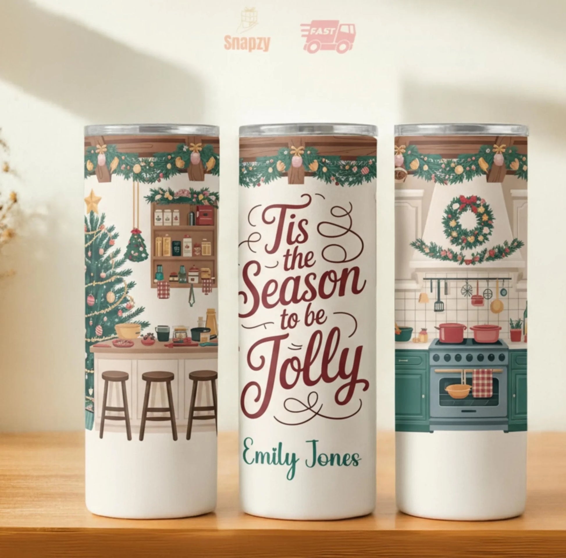 Personalized 20oz skinny tumbler – Personalized | hero view | custom name available, dishwasher safe, double-wall stainl