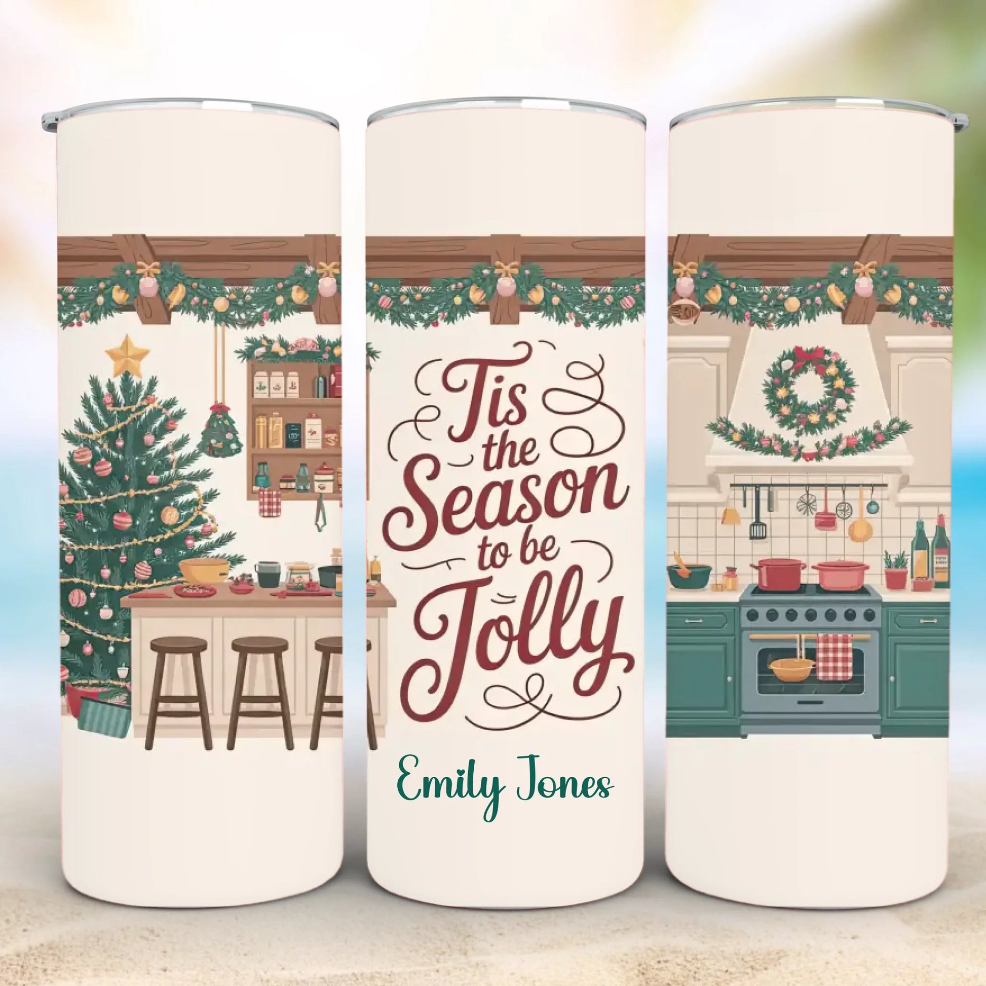 Personalized 20oz skinny tumbler – Personalized | detail view | custom name available, dishwasher safe, double-wall stai