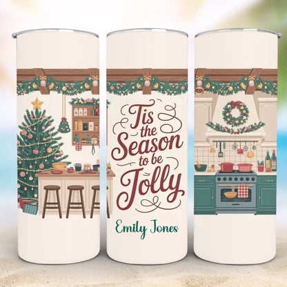 Personalized 20oz skinny tumbler – Personalized | detail view | custom name available, dishwasher safe, double-wall stai