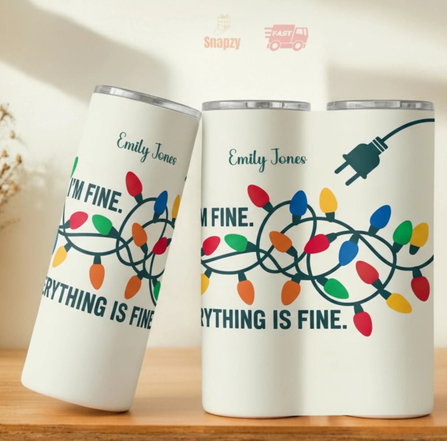 Personalized 20oz skinny tumbler – Personalized | personalization example | custom name available, dishwasher safe, doub