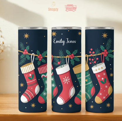 Personalized 20oz skinny tumbler – Personalized | hero view | custom name available, dishwasher safe, double-wall stainl