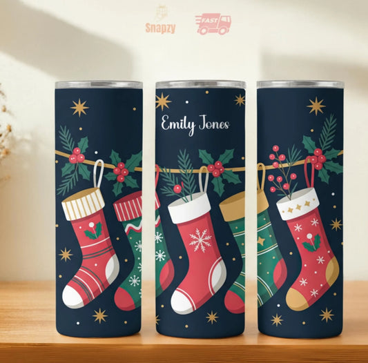 Personalized 20oz skinny tumbler – Personalized | hero view | custom name available, dishwasher safe, double-wall stainl