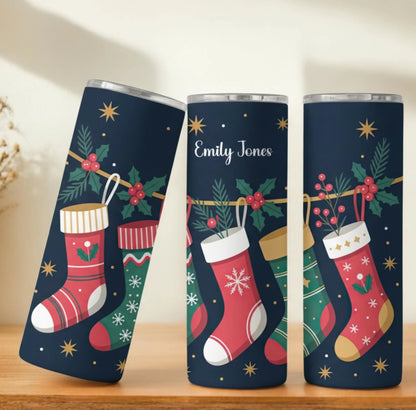 Personalized 20oz skinny tumbler – Personalized | personalization example | custom name available, dishwasher safe, doub