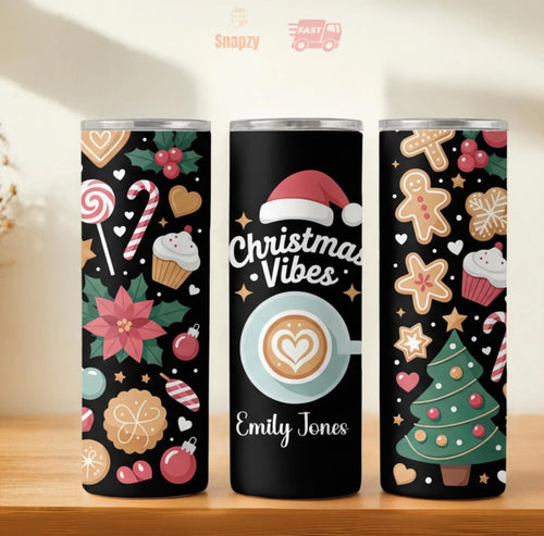 Personalized 20oz skinny tumbler – Personalized | hero view | custom name available, dishwasher safe, double-wall stainl