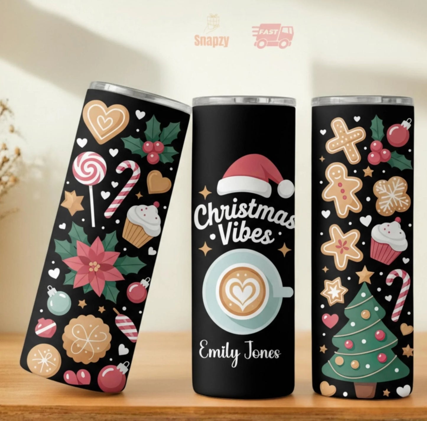 Personalized 20oz skinny tumbler – Personalized | personalization example | custom name available, dishwasher safe, doub