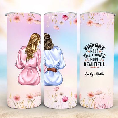 Personalized 20oz skinny tumbler – Personalized | detail view | custom name available, dishwasher safe, double-wall stai