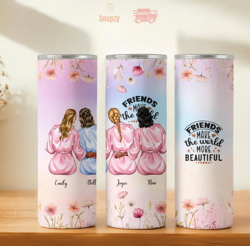 Personalized 20oz skinny tumbler – Personalized | hero view | custom name available, dishwasher safe, double-wall stainl