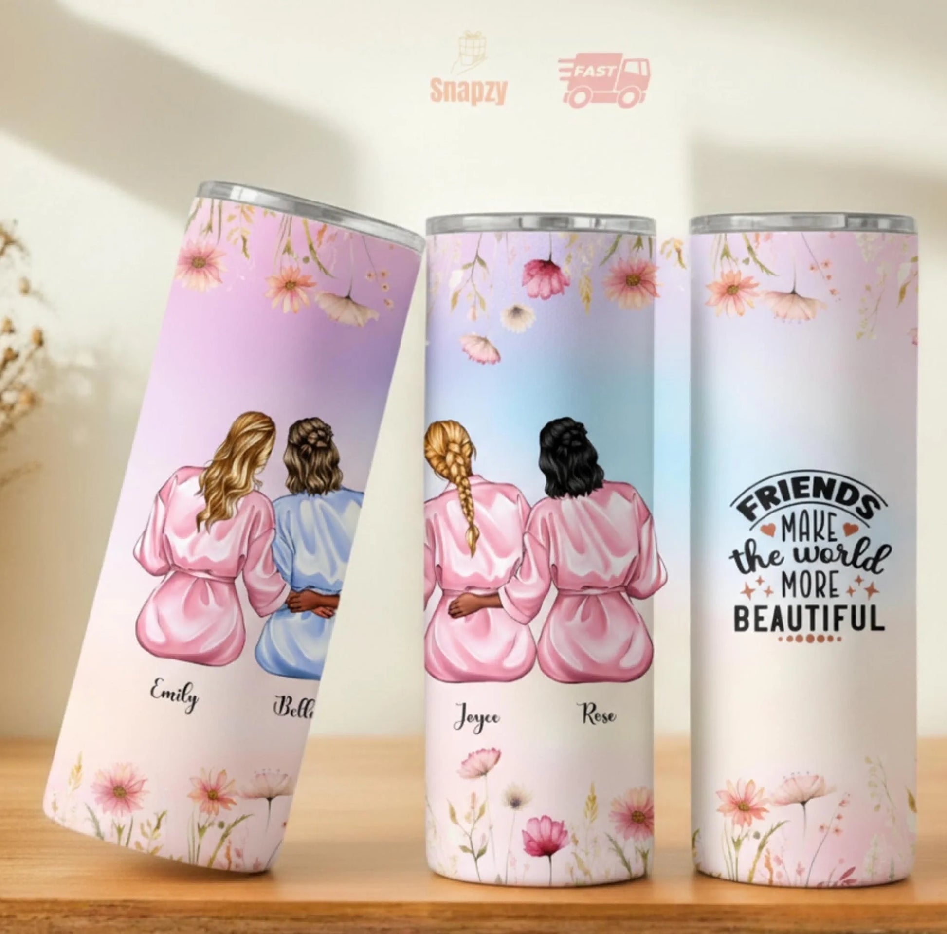 Personalized 20oz skinny tumbler – Personalized | personalization example | custom name available, dishwasher safe, doub