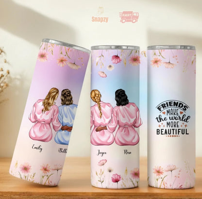 Personalized 20oz skinny tumbler – Personalized | personalization example | custom name available, dishwasher safe, doub