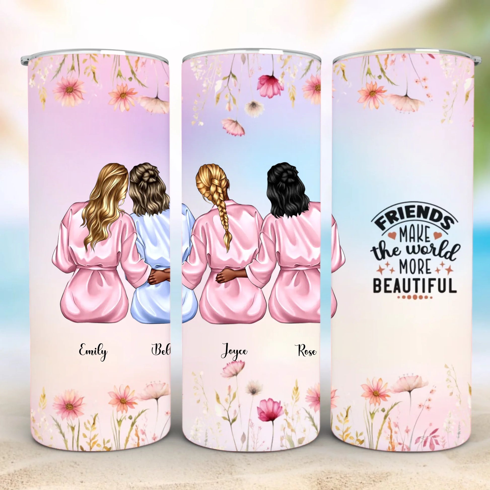 Personalized 20oz skinny tumbler – Personalized | detail view | custom name available, dishwasher safe, double-wall stai