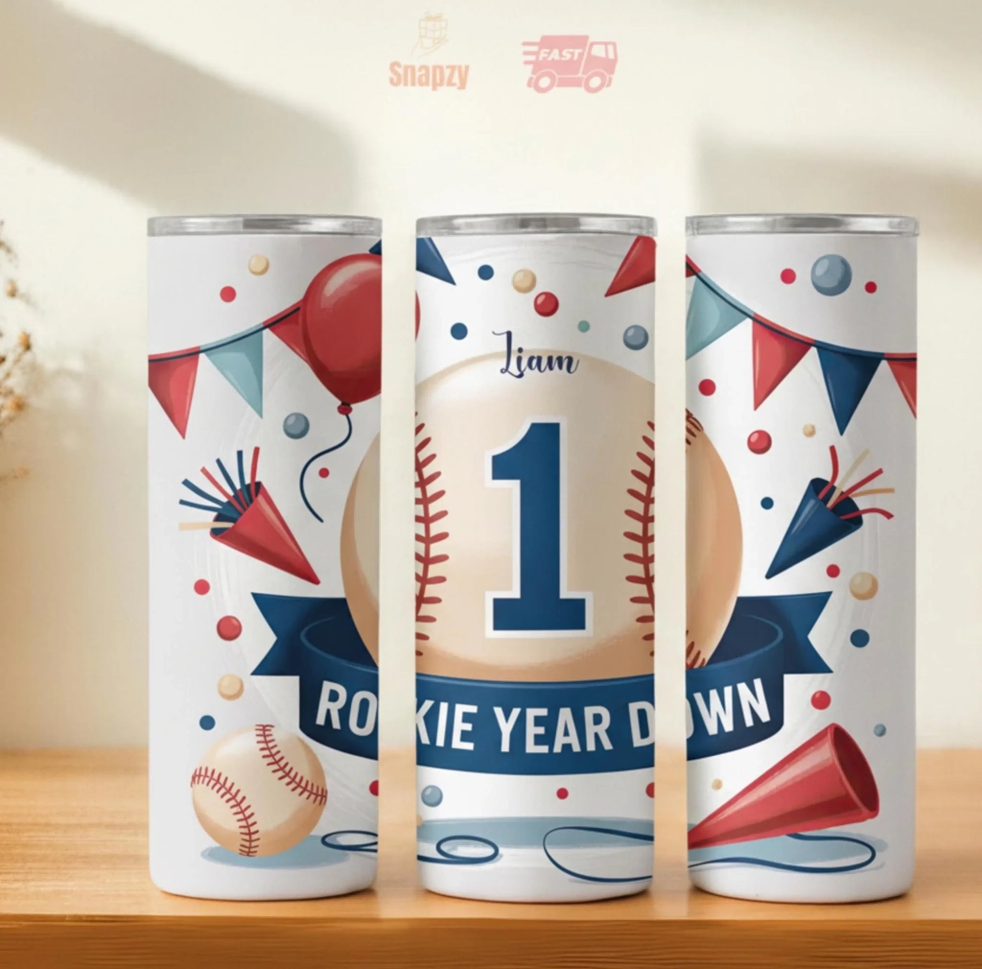 Personalized 20oz skinny tumbler – Personalized | hero view | custom name available, dishwasher safe, double-wall stainl