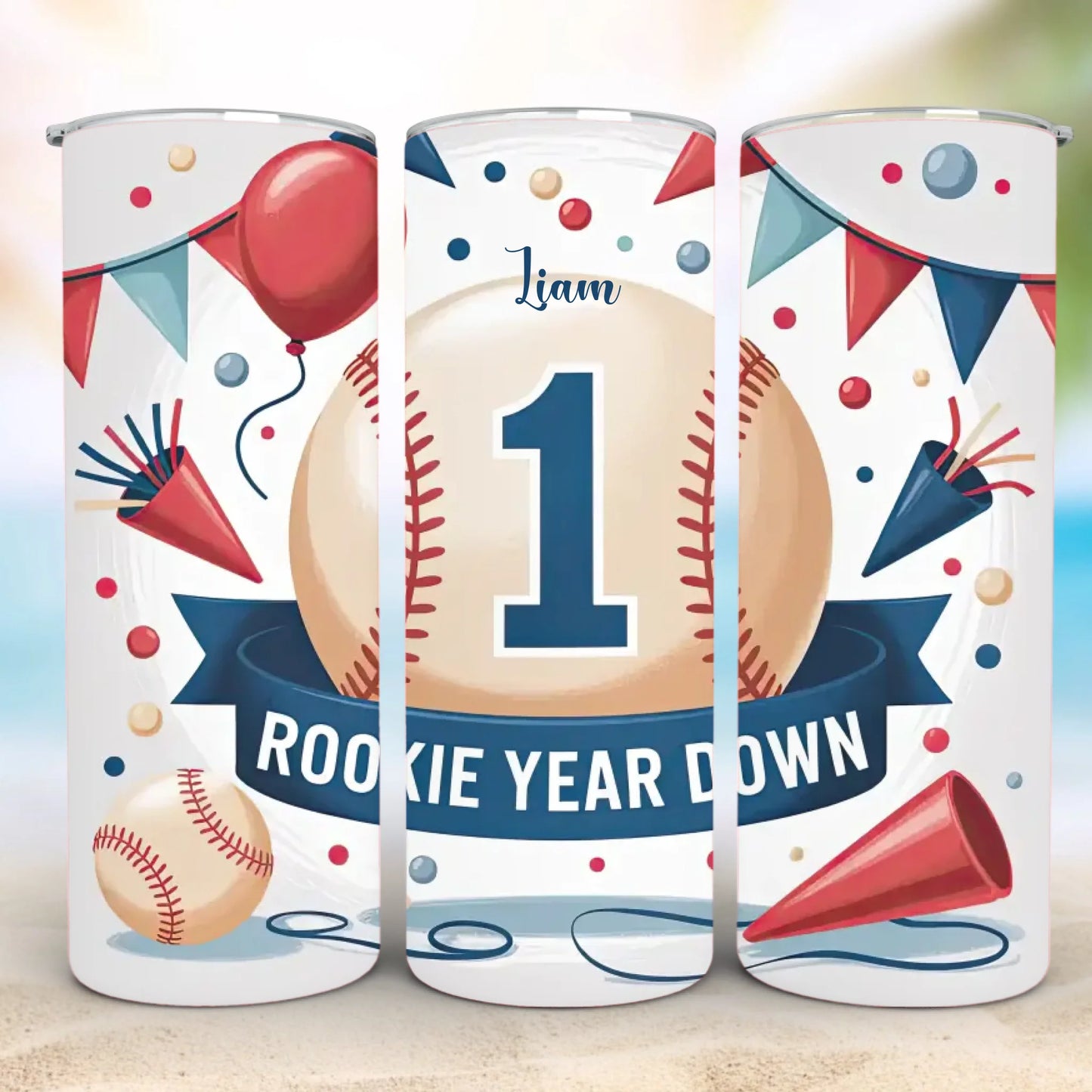 Personalized 20oz skinny tumbler – Personalized | personalization example | custom name available, dishwasher safe, doub