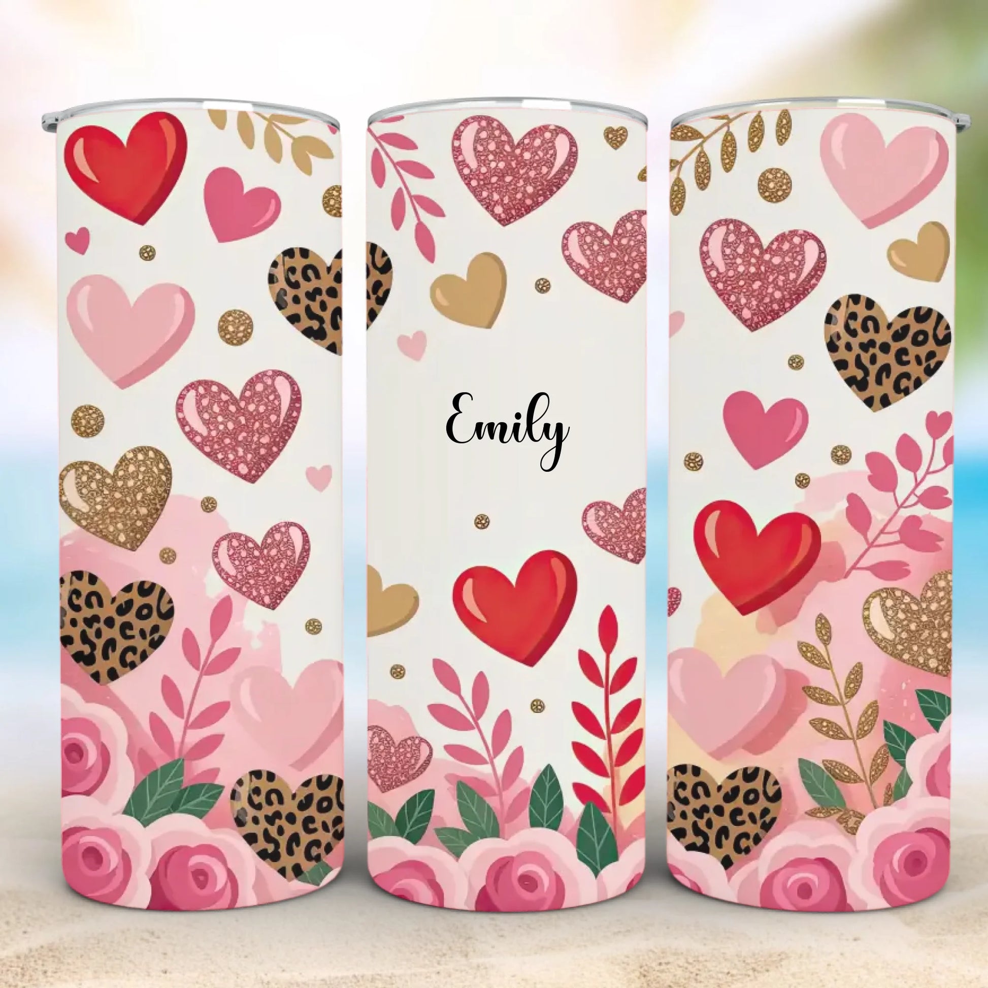 Personalized 20oz skinny tumbler – Personalized | detail view | custom name available, dishwasher safe, double-wall stai