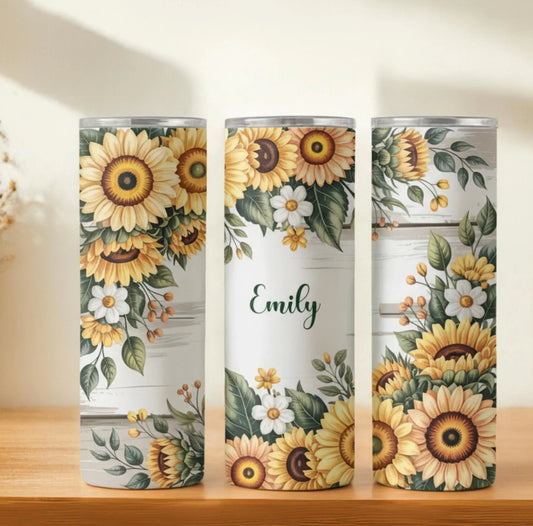 Personalized 20oz skinny tumbler – Personalized | hero view | custom name available, dishwasher safe, double-wall stainl
