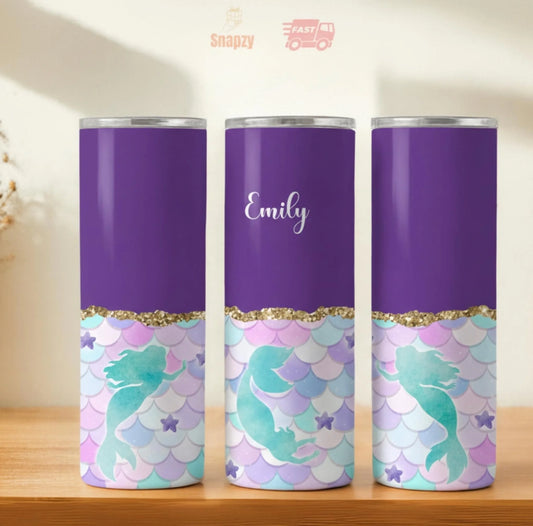 Personalized 20oz skinny tumbler – Personalized | hero view | custom name available, dishwasher safe, double-wall stainl