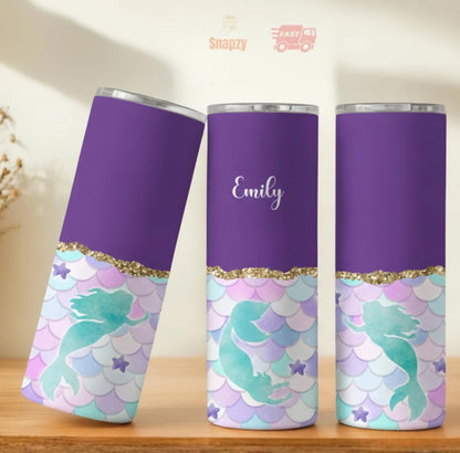 Personalized 20oz skinny tumbler – Personalized | personalization example | custom name available, dishwasher safe, doub