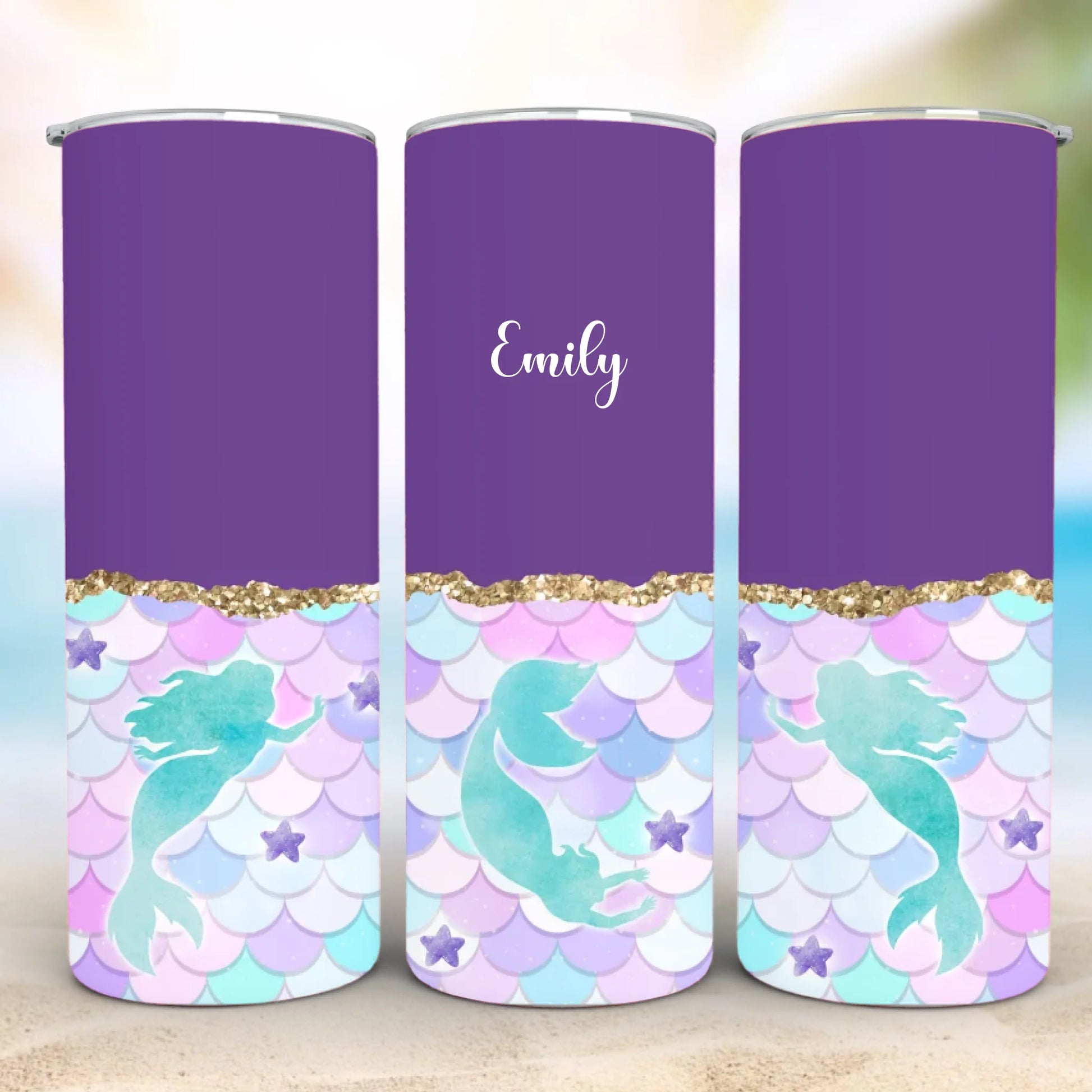 Personalized 20oz skinny tumbler – Personalized | detail view | custom name available, dishwasher safe, double-wall stai