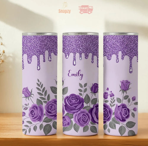 Personalized 20oz skinny tumbler – Personalized | hero view | custom name available, dishwasher safe, double-wall stainl