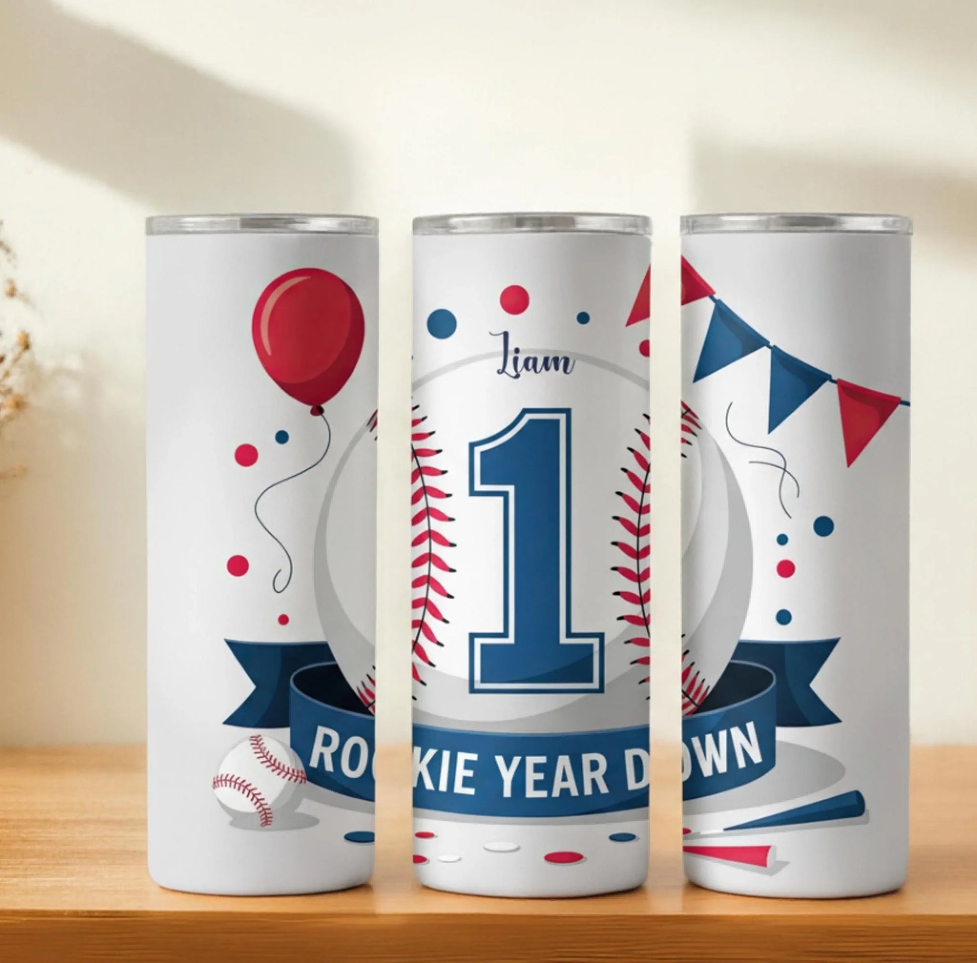 Personalized 20oz skinny tumbler – Personalized | hero view | custom name available, dishwasher safe, double-wall stainl