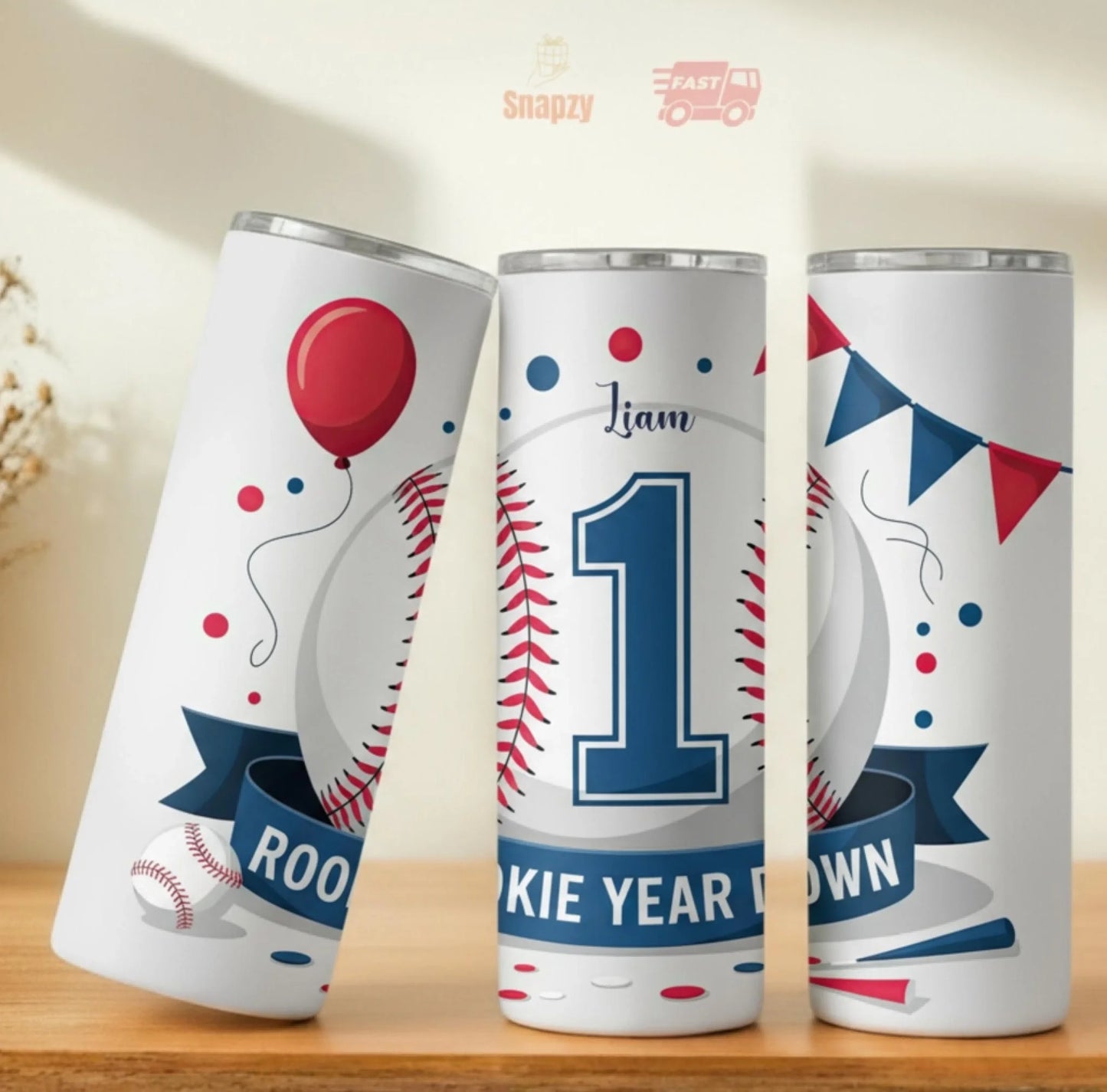 Personalized 20oz skinny tumbler – Personalized | personalization example | custom name available, dishwasher safe, doub