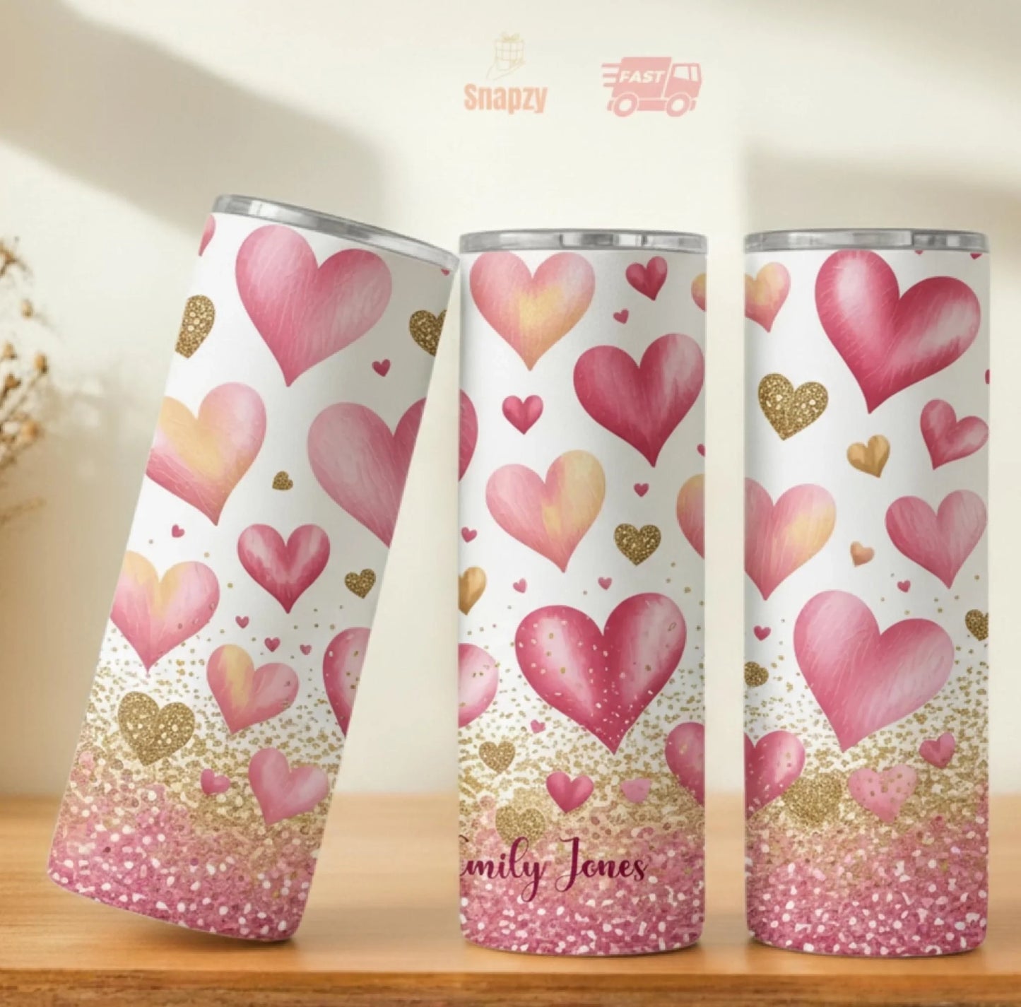 Personalized 20oz skinny tumbler – Personalized | personalization example | custom name available, dishwasher safe, doub