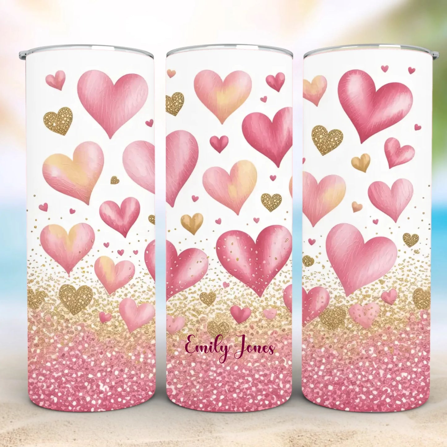 Personalized 20oz skinny tumbler – Personalized | detail view | custom name available, dishwasher safe, double-wall stai