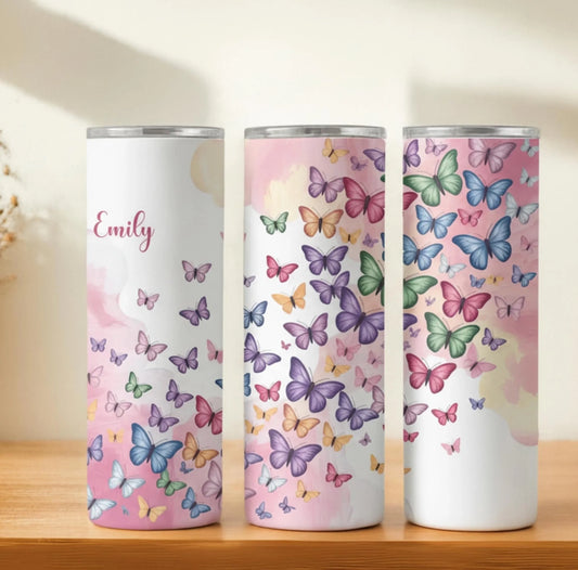 Personalized 20oz skinny tumbler – Personalized | hero view | custom name available, dishwasher safe, double-wall stainl