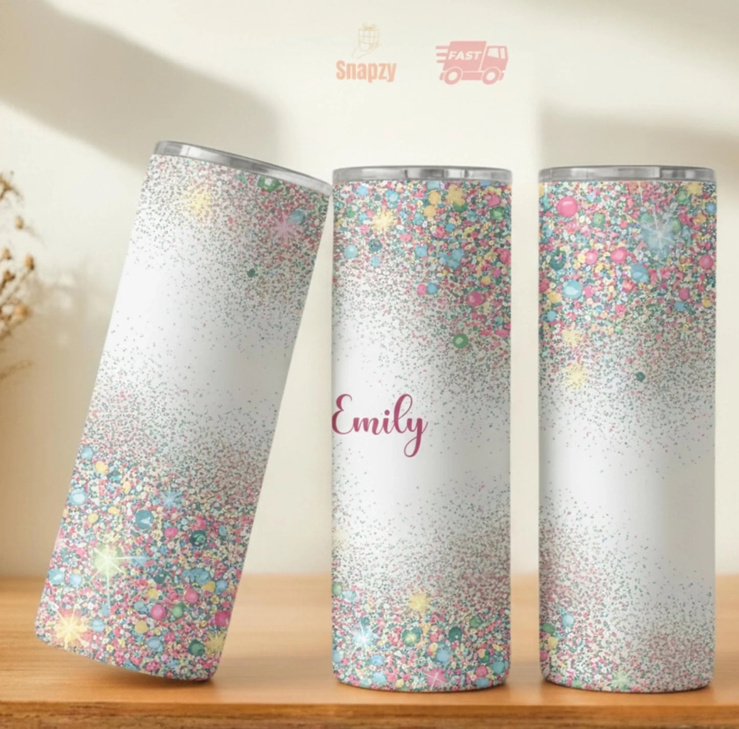 Personalized 20oz skinny tumbler – Personalized | personalization example | custom name available, dishwasher safe, doub