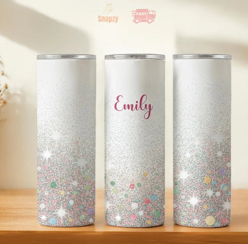 Personalized 20oz skinny tumbler – Personalized | hero view | custom name available, dishwasher safe, double-wall stainl