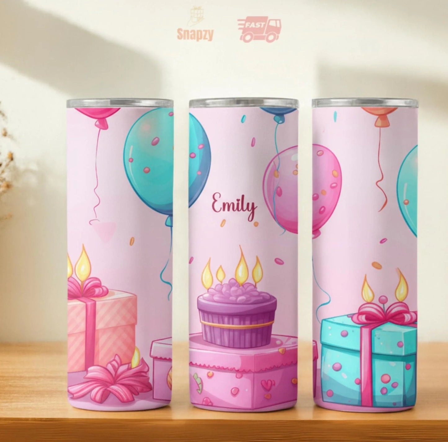 Personalized 20oz skinny tumbler – Personalized | hero view | custom name available, dishwasher safe, double-wall stainl