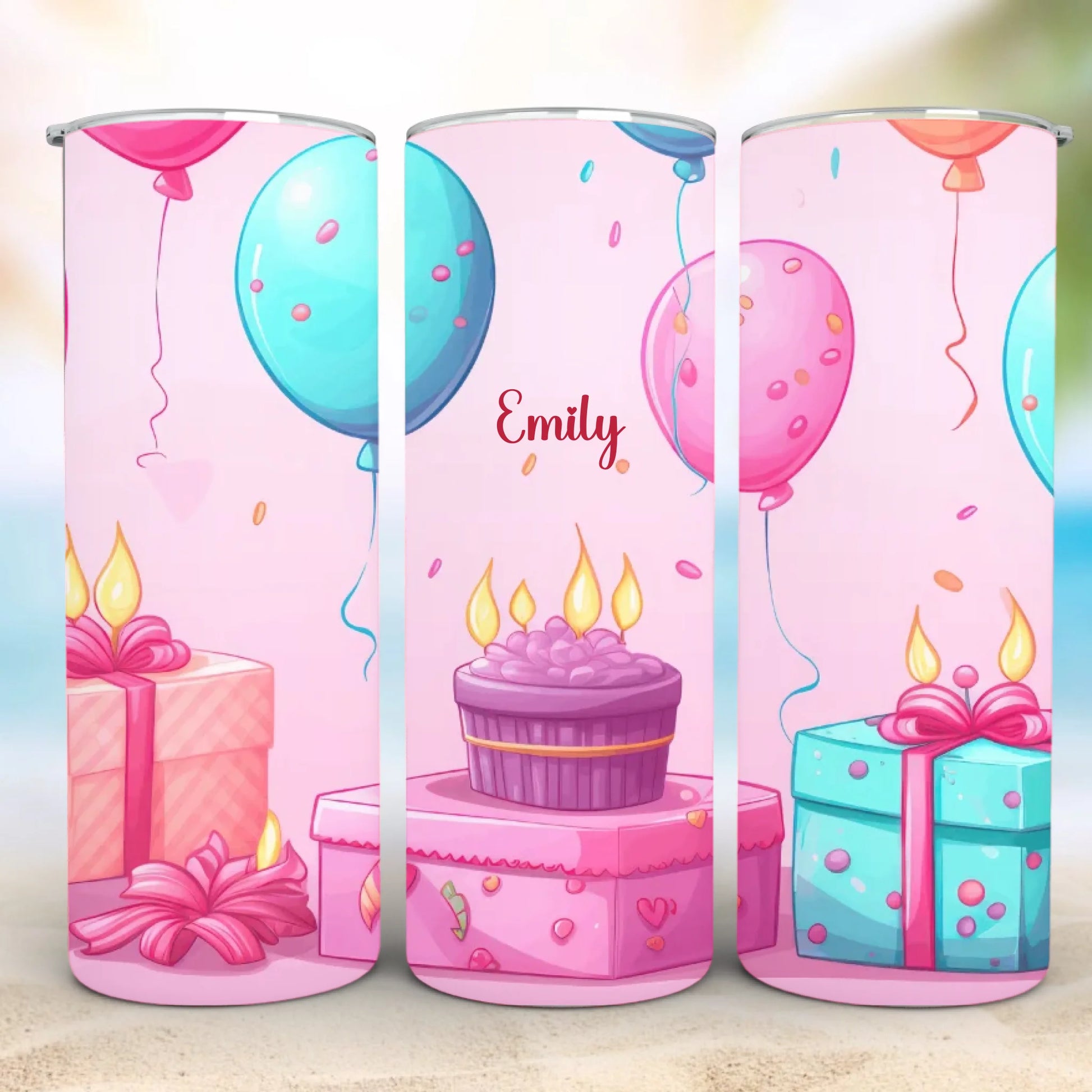 Personalized 20oz skinny tumbler – Personalized | detail view | custom name available, dishwasher safe, double-wall stai