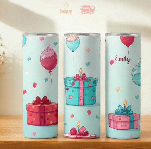 Personalized 20oz skinny tumbler – Personalized | hero view | custom name available, dishwasher safe, double-wall stainl