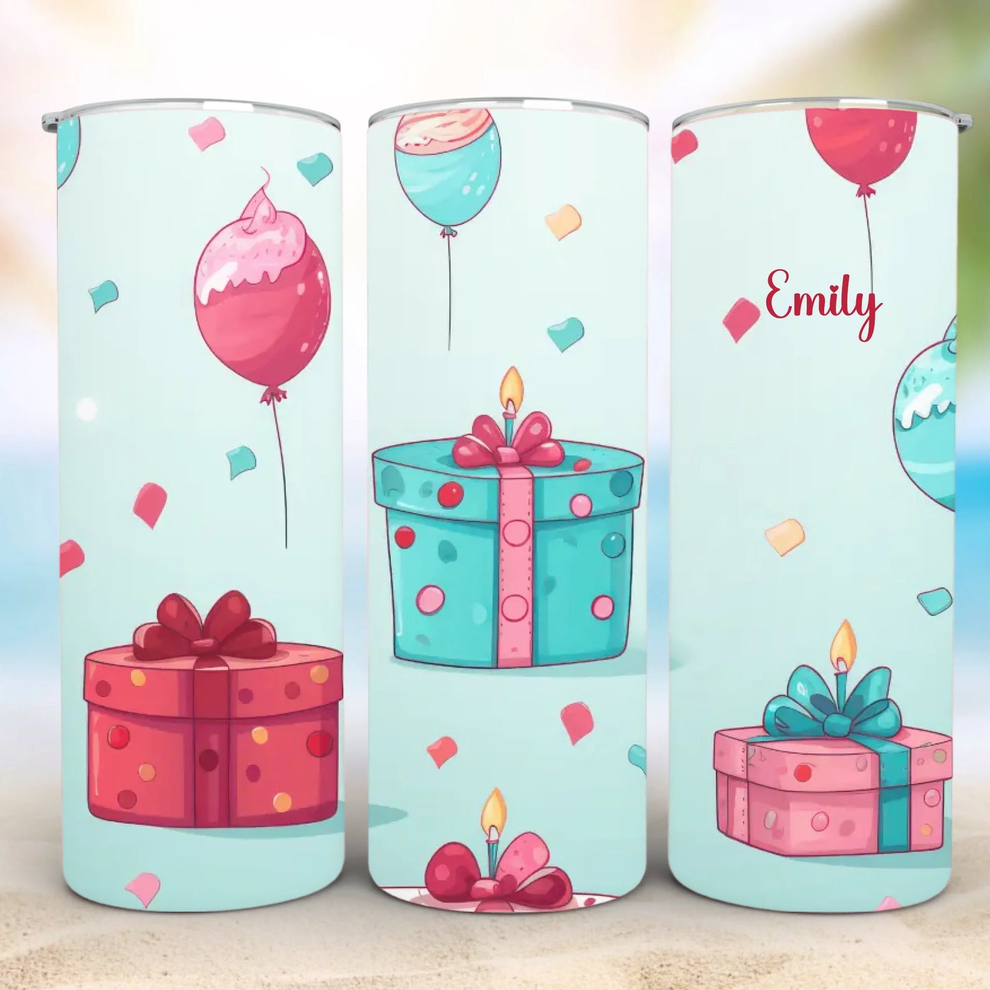 Personalized 20oz skinny tumbler – Personalized | detail view | custom name available, dishwasher safe, double-wall stai