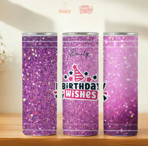 Personalized 20oz skinny tumbler – Personalized | hero view | custom name available, dishwasher safe, double-wall stainl