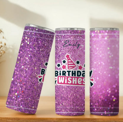 Personalized 20oz skinny tumbler – Personalized | personalization example | custom name available, dishwasher safe, doub