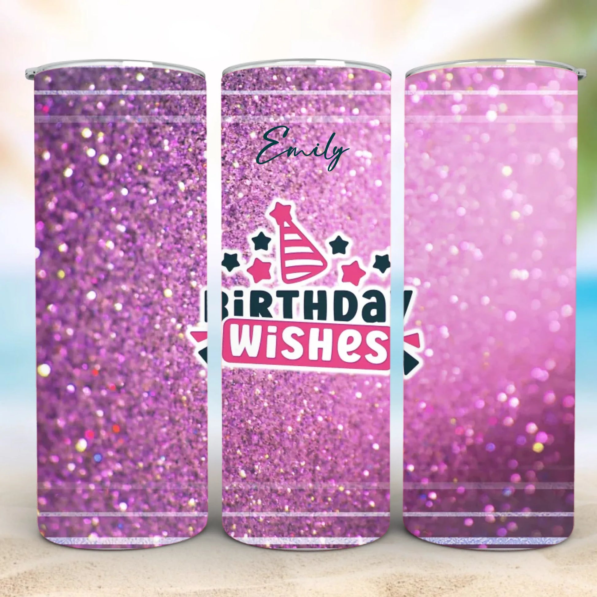 Personalized 20oz skinny tumbler – Personalized | detail view | custom name available, dishwasher safe, double-wall stai