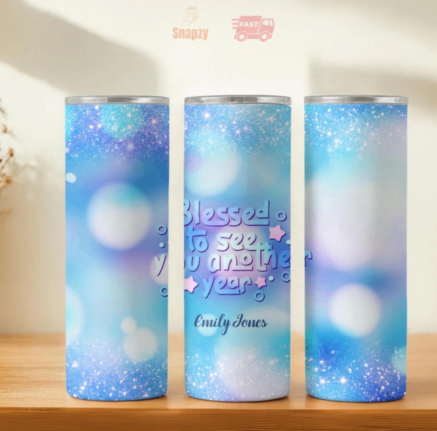 Personalized 20oz skinny tumbler – Personalized | hero view | custom name available, dishwasher safe, double-wall stainl