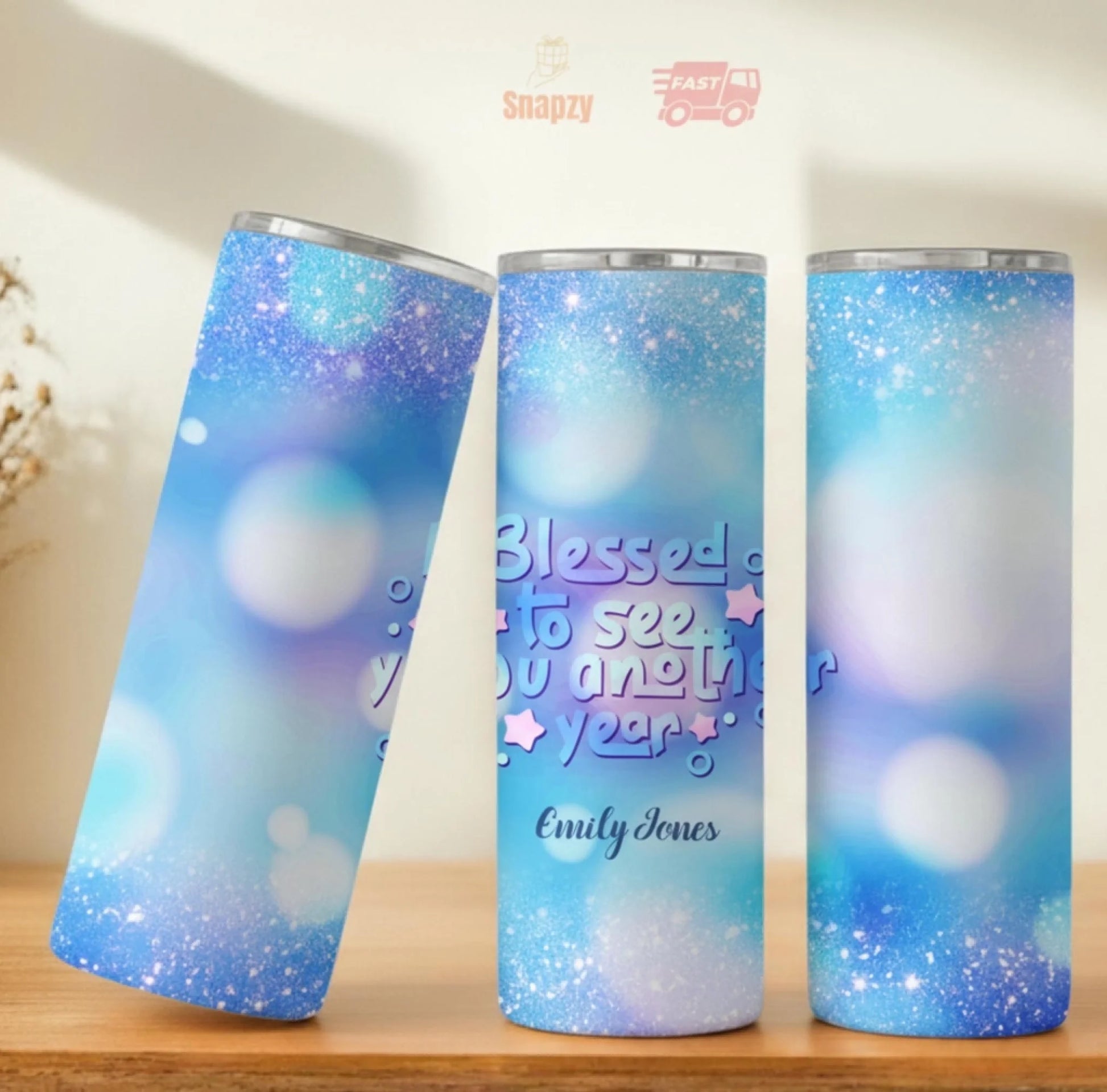 Personalized 20oz skinny tumbler – Personalized | personalization example | custom name available, dishwasher safe, doub