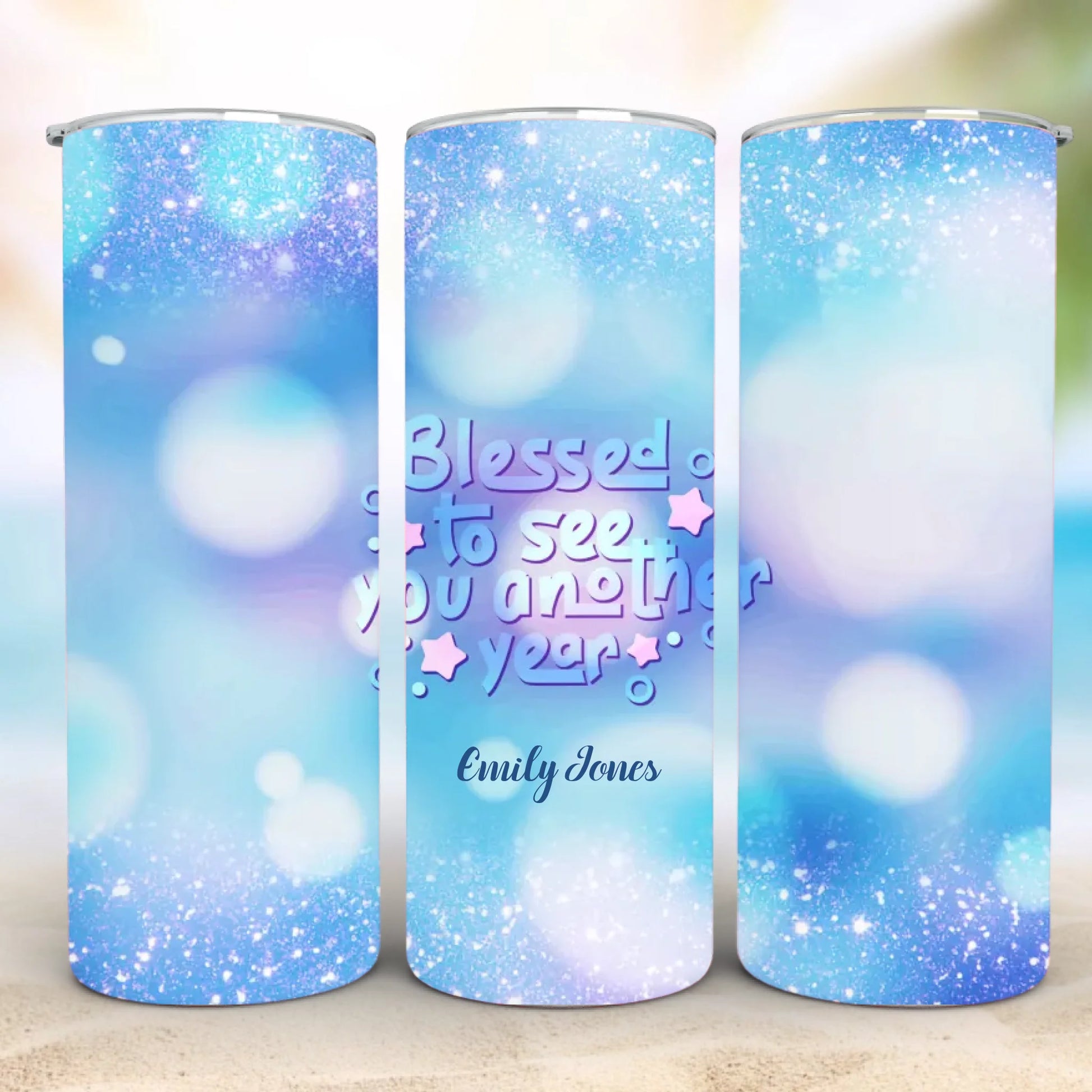 Personalized 20oz skinny tumbler – Personalized | detail view | custom name available, dishwasher safe, double-wall stai