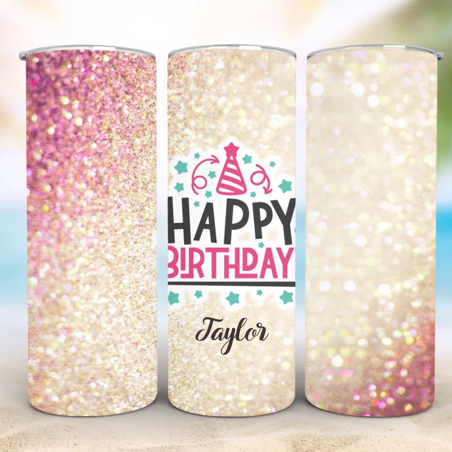 Personalized 20oz skinny tumbler – Personalized | personalization example | custom name available, dishwasher safe, doub