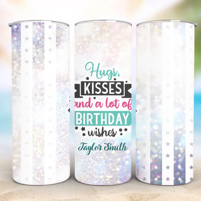 Personalized 20oz skinny tumbler – Personalized | personalization example | custom name available, dishwasher safe, doub