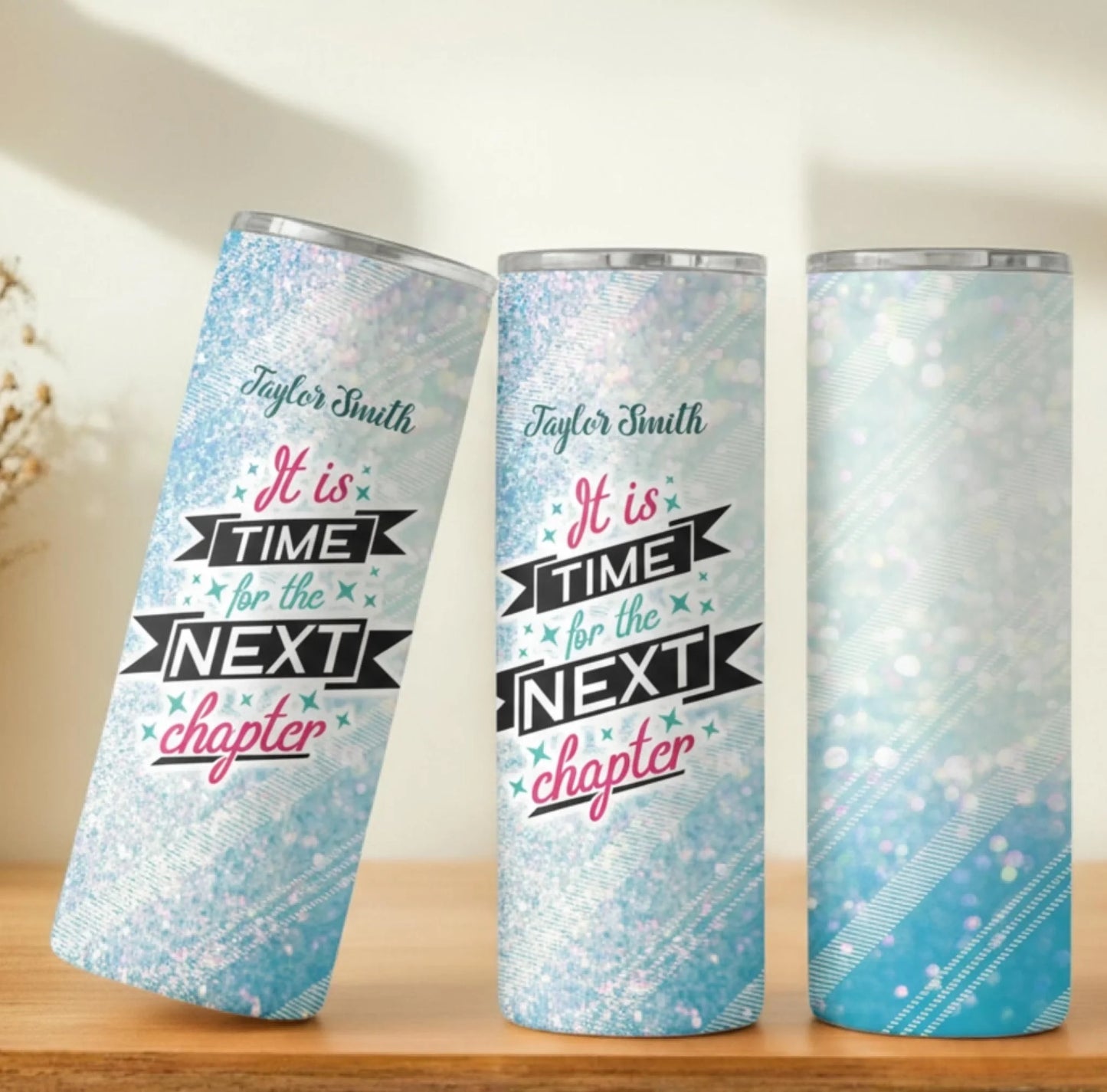 Personalized 20oz skinny tumbler – Personalized | personalization example | custom name available, dishwasher safe, doub