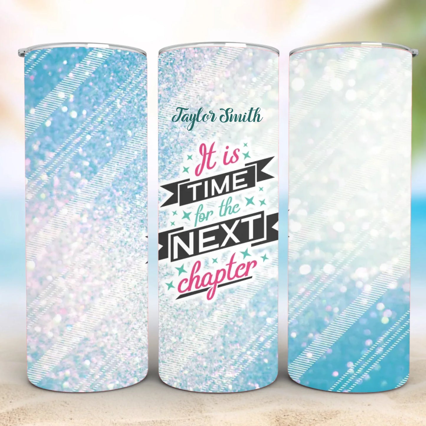 Personalized 20oz skinny tumbler – Personalized | detail view | custom name available, dishwasher safe, double-wall stai