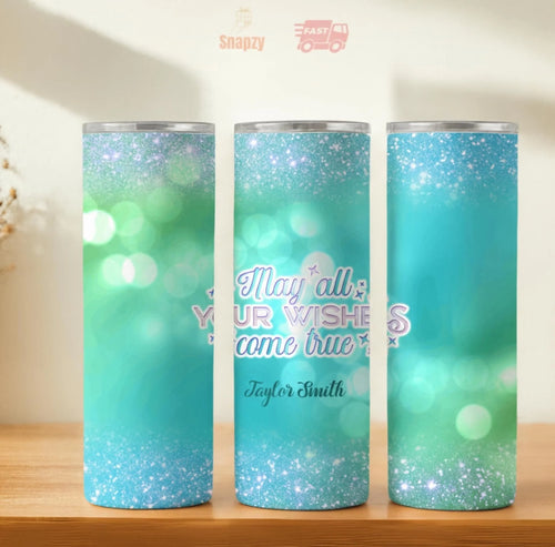 Personalized 20oz skinny tumbler – Personalized | hero view | custom name available, dishwasher safe, double-wall stainl