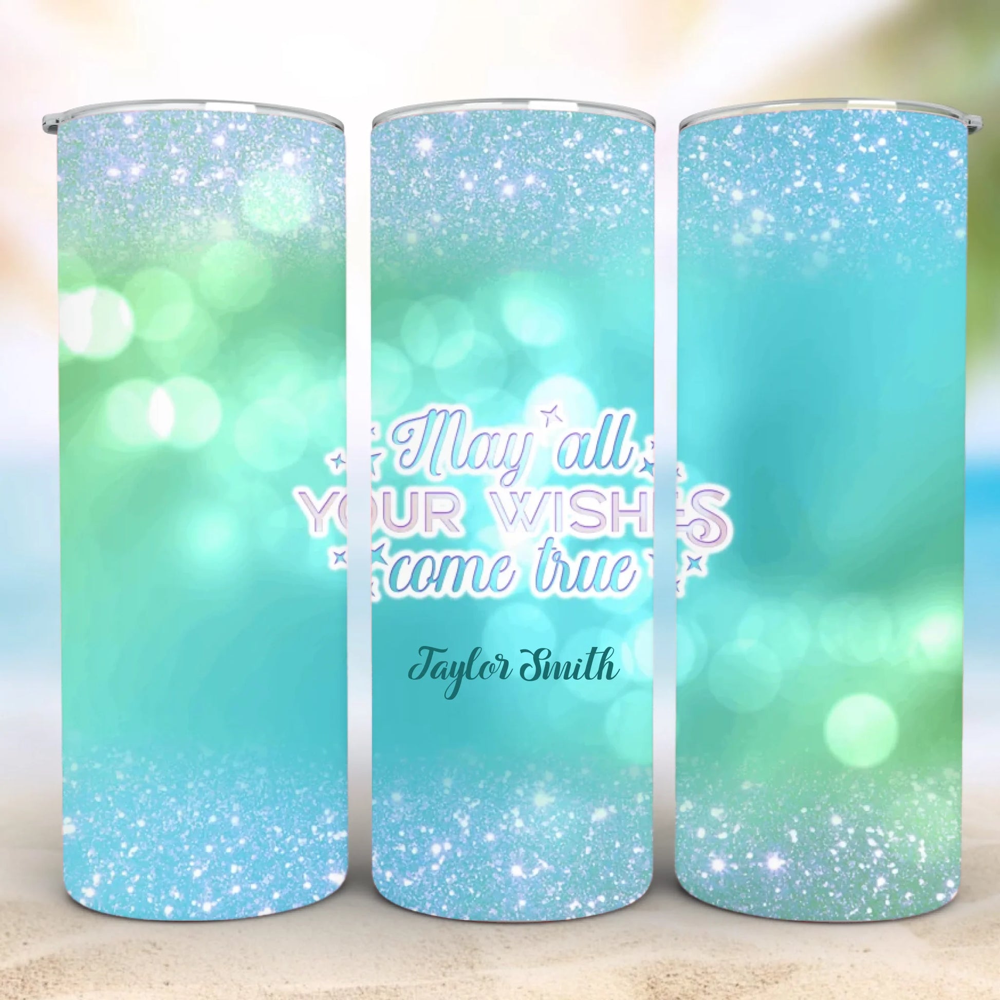 Personalized 20oz skinny tumbler – Personalized | detail view | custom name available, dishwasher safe, double-wall stai