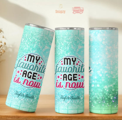 Personalized 20oz skinny tumbler – Personalized | personalization example | custom name available, dishwasher safe, doub