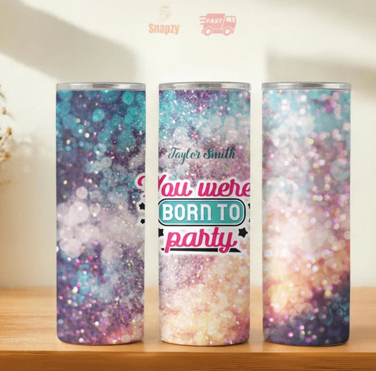 Personalized 20oz skinny tumbler – Personalized | hero view | custom name available, dishwasher safe, double-wall stainl