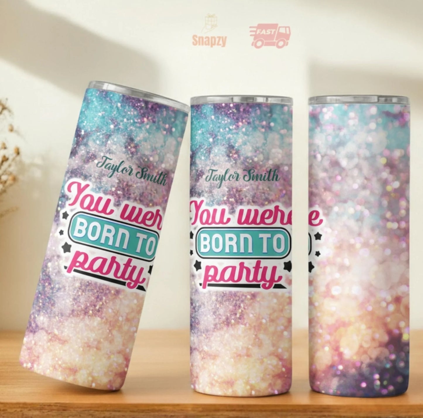 Personalized 20oz skinny tumbler – Personalized | personalization example | custom name available, dishwasher safe, doub