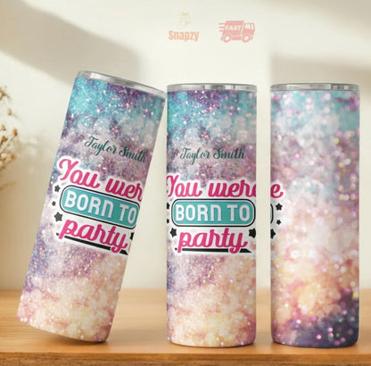 Personalized 20oz skinny tumbler – Personalized | personalization example | custom name available, dishwasher safe, doub